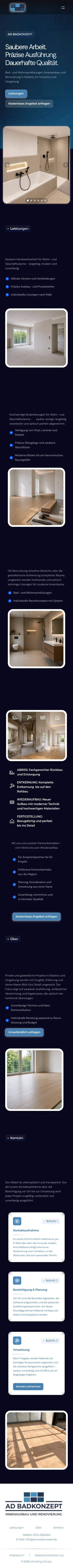 Website Mobile, scrollt automatisch